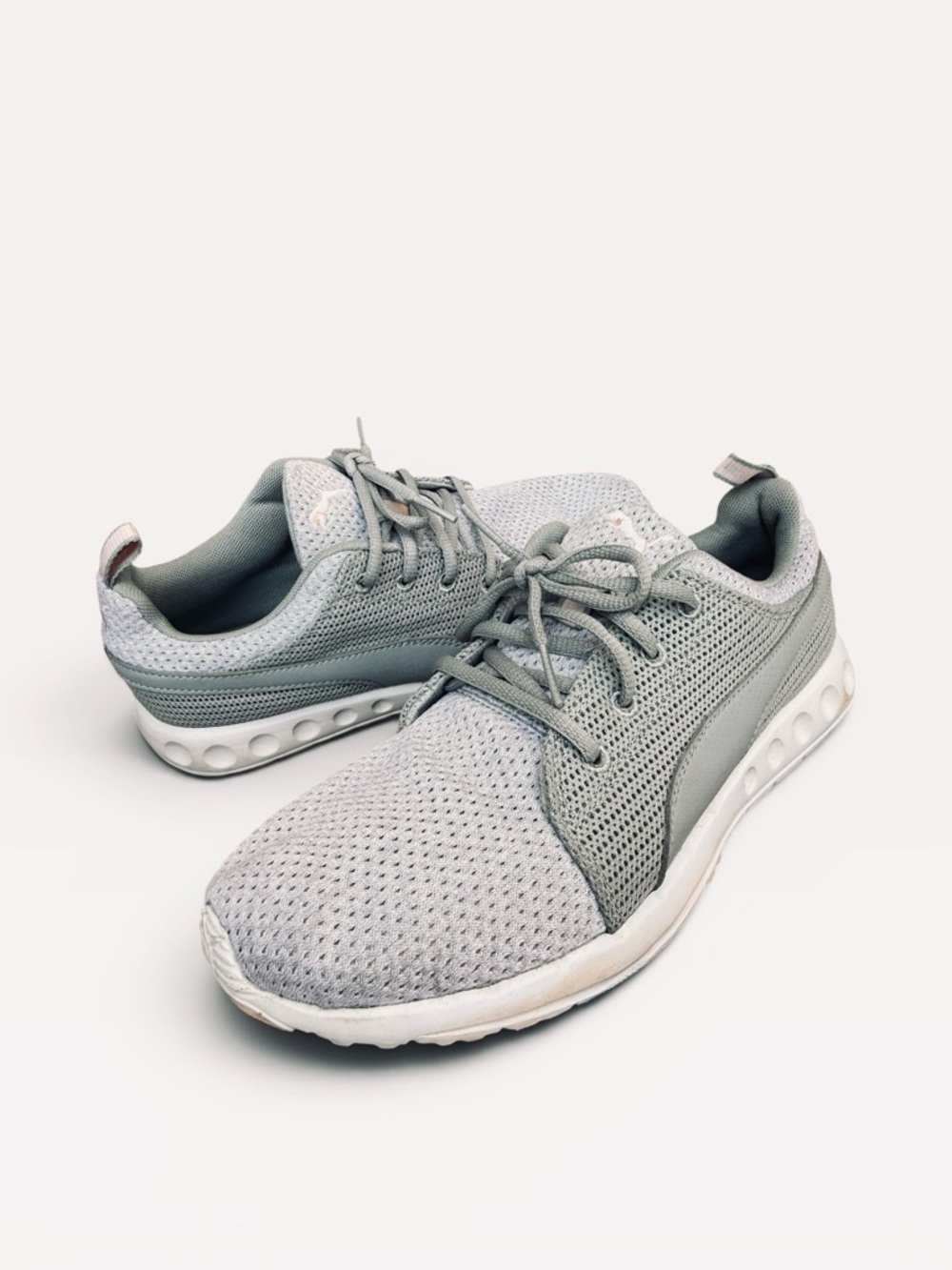 Puma Carson Runner Knit Sneakers Shoes Lightweight Running Shoes Grey size 9.5 - Picture 10 of 15